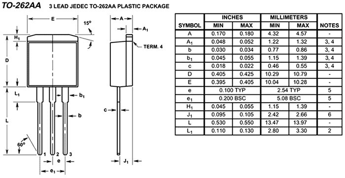 To247 корпус чертеж