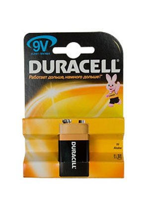 MN1604,  DURACELL9, alkaline, ( 6LF22, ), 1 .