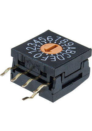 NKK Switches FR01FR16H-S, DIP переключатель контакты угловые 16 контактов DIP-переключатели