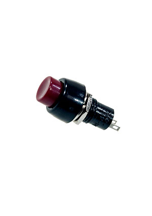 ТАЙВАНЬ 204R, кнопка с фиксацией 250В 2А красная (DS-450) кнопки на блок