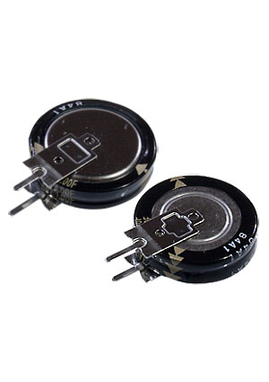 Panasonic EECRG0V105V, ионистор 1,0Fx3,6V -25+85C серия RG радиальные выводы суперконденсаторы, ионисторы