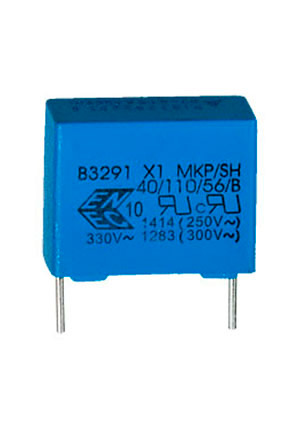 TDK EPCOS B32912A3223M, X1 конденсатор 10мм 0.022мкФ 330В конденсаторы помехоподавляющие