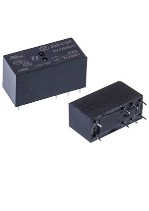 HF115F/024-2ZS4B, , 24VDC, 2 form C, 2 pole 8A,   AgNi,   