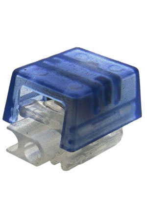 Китай HJKT4, Скотч-лок (соединитель проводов) 2-й накидной до 0.5мм К4 (синий) ответвители, скотчлоки