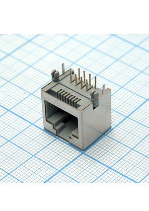 CZT TJ8P8C розетка в плату 55-11 5521-S 8P, RJ45 разъемы телефонные и сетевые