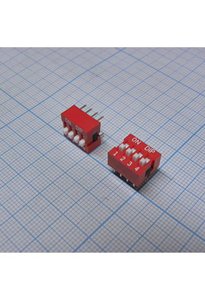 DIPTRONICS NDS-04-V, SWD-04LN DIP-переключатели