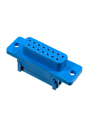 AUK DI-15F роз.на шлейф пластик разъемы межблочные (интерфейсные)