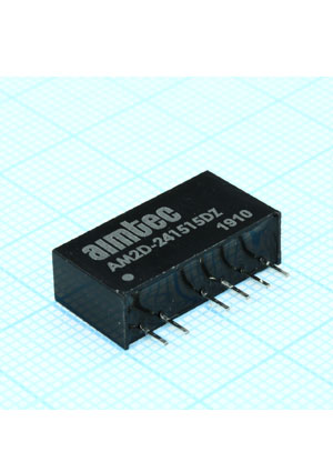 AM2D-241515DZ, SIP7, DC/DC, 2��, ��.21.6:26.4�, ���.2x15�/2x0.067�, SIP7
