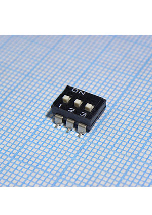 DIPTRONICS DM-03-V, SmWDL-03 SMD DIP-переключатели