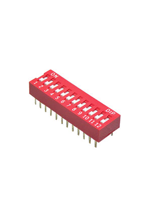 DIPTRONICS DSR-12-V, SWD-12 obsolete -12N DIP-переключатели