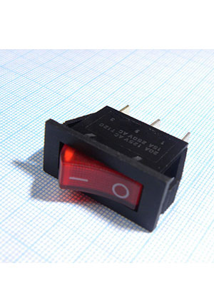 IRS-101-2C3-R/B, ������������� ON-OFF � ���������� 10A 250VAC 10000 ������ �������� ������ �������