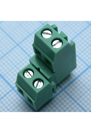 Degson DG381A-3.81-04P-14-00A(H), зелёный (2*2) клеммники винтовые