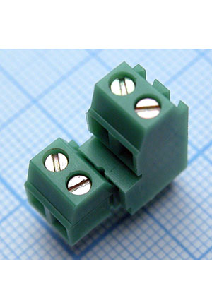 Degson DG381B-3.81-04P-14-00A(H), зелёный (2*2) клеммники винтовые