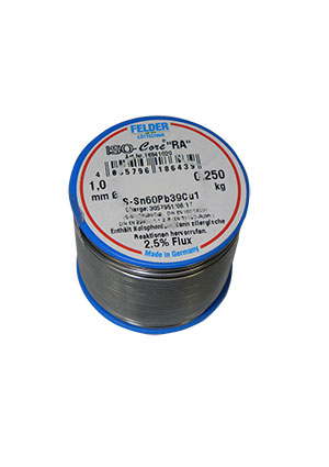 FELDER Припой Sn60Pb39Cu1 RA   1мм 250г акт., 18641020 припой с флюсом (трубка)