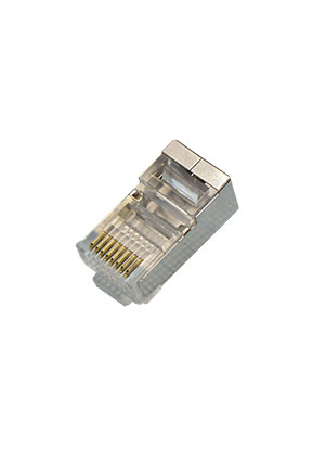 CZT TP8P8C вилка (015) полный металл, RJ-45 вилка разъемы телефонные и сетевые