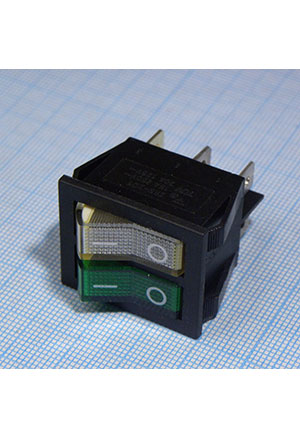 IRS-2101-1B3-G+W/B, ������������� 2�-��������� � ���������� 15A 250VAC ������������� ������ ������