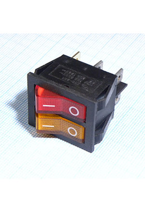 IRS-2101-1B3-Y+R/B, ������������� 2�-��������� � ���������� 15A 250VAC ������������� ������ ������ +