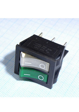 IRS-2101-1C3-G+W/B, ������������� 2�-��������� � ���������� 15A 250VAC �������� ������ ������ + ���