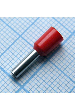 YCD HE 2508 Red наконечники втулочные
