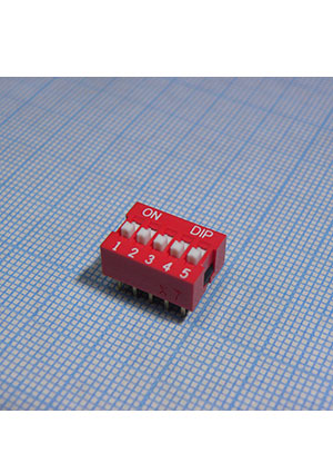DIPTRONICS NDS-05-V, SWD-05LN DIP-переключатели