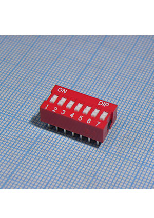 DIPTRONICS NDSR-07-V, SWD-07N DIP-переключатели