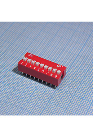 DIPTRONICS NDS-09-V, SWD-09LN DIP-переключатели