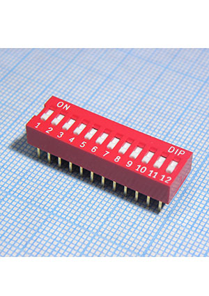 DIPTRONICS NDSR-12-V, SWD-12N DIP-переключатели