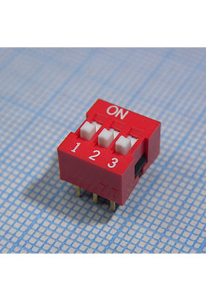 DIPTRONICS NDS-03-V, SWD-03LN DIP-переключатели