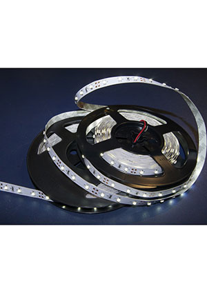 Китай 141-356, Лента светодиодная, теплый белый, 12В, 4.8Вт/м, 60SMD(3528)/м, IP65, 8 мм, 1м светодиодные ленты