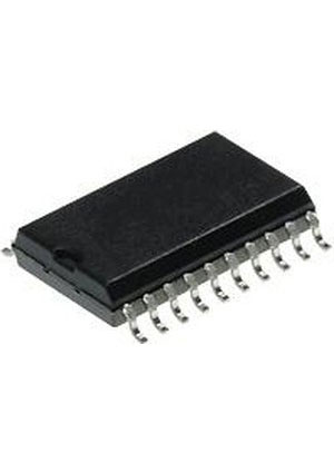 Texas Instrumen SN74HC373DW, 8-разрядный, восьмиканальный регистр-защелка с тремя состояниями на выходе, неинвертиру логика - триггеры
