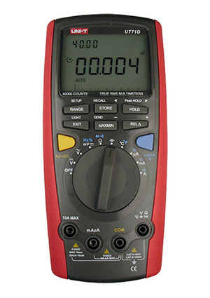 Uni-Trend UT71D, Мультиметр цифровой с автоматическим выбором диапазона, true RMS, порт USB мультиметры