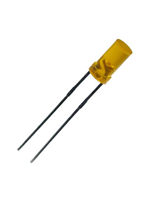Kingbright L-424EDT, Светодиод цилиндрический оранжевый 100  d=3мм 5мКд 625нМ прямоугольные и цилиндрические светодиоды
