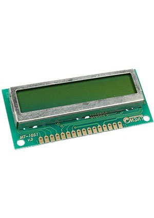 МЭЛТ MT-10S1-2YLG, ЖКИ 10х1 ЖК индикаторы знакосинтезирующие