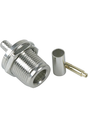 HYR-0313A (GN-313A) (N-7310A) (N-BC58J), ������ N, ������, RG-58, ����� (Bulkhead crimp)