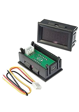 Китай 98515, Амперметр 0-3.0000ADC, синий, (48x29mm) цифровые головки
