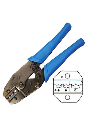 Китай 12-3014 (12-3014-4) (НТ-301H) (HT-336H), Кримпер для обжима наконечников DIN 0.5-1, 1.5-2.5, 4-6мм кримперы, пресс-клещи