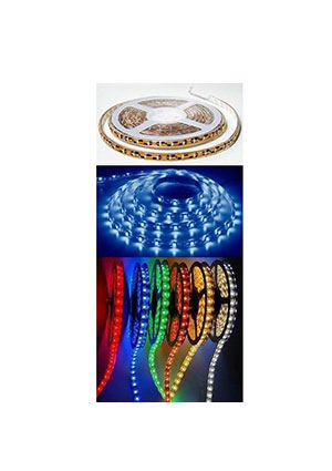 Apeyron LS606 (141-461), Лента светодиодная, красный, 12В, 14.4Вт/м, 60SMD(5050)/м, IP20, 10мм, 1м светодиодные ленты