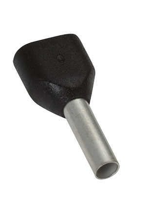 KLS CT215008, Наконечник для многожильного кабеля черный наконечники втулочные