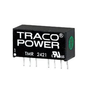 TMR 2421, ��������������� DC/DC �� �������� ����� ���� 24� ����������� ����� 5�/-5� 0.2A/-0.2A 2�� 7