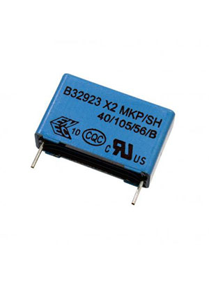 TDK EPCOS B32923C3474M, фильтр X2 0.47uF 20% 305Vac e:22.5mm конденсаторы помехоподавляющие