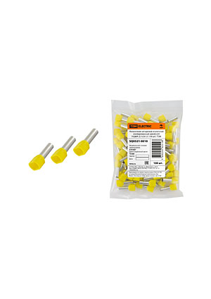 TDM electric SQ0521-0010, НШВИ2, изол.втул.наконечник на два провода 4,0х12 серый (100 шт) наконечники втулочные