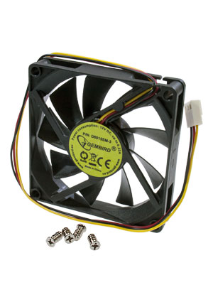 D8015SM-3, Вентилятор Gembird D8015SM-3, 80x80x15, подшипник скольжения, 3pin, провод 30см