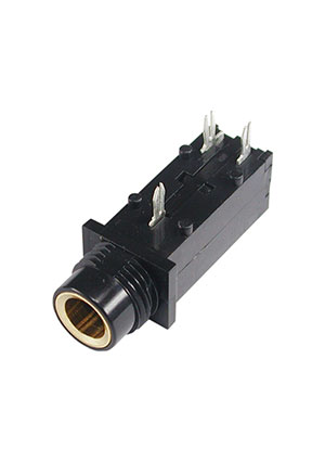 Dragon City ST-008G-05 (М), Гнездо на плату моно 6.35мм (без гайки) Аудио разъемы Jack