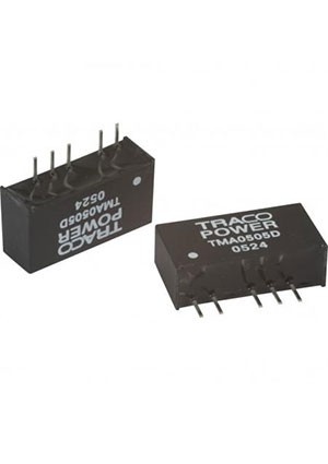 TMA 0505D, DC/DC преобразователи на печатную плату, корпус SIP6