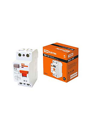 TDM Electric SQ0203-0011, УЗО ВД1-63 2Р 40А 100мА УЗО