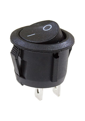 Китай KCD1-101-5 ПЕРЕКЛЮЧАТЕЛЬ 2 КОНТ. 250В/6.0А ON-OFF ЧЕРНЫЙ переключатели клавишные