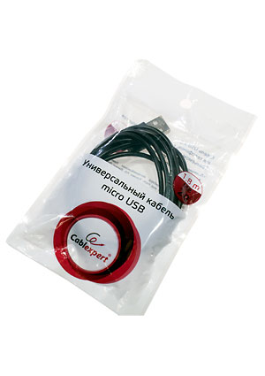 Gembird CC-MUSB2-AMBM-6, Каб.USB 2.06,AM/microBM 5P, 1.8м, ,чер. шнуры компьютерные