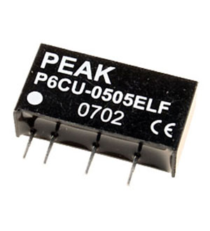 P6CU-0505ELF, DC/DC преобразователи на печатную плату, корпус SIP7
