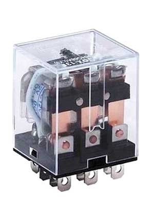 HHC68A-3Z-220A (Plug-in), ���� 3 ��������. 220VAC, 10A/240VAC/28VDC 3PDT