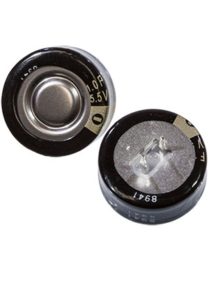 Panasonic EECRF0H105N, ионистор 1Ф 5.5В радиальный суперконденсаторы, ионисторы